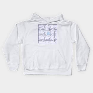 Square maze Kids Hoodie